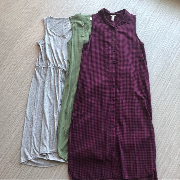 LONG MIDI SLEEVELESS FLANNEL DRESS - Picture 6 of 6